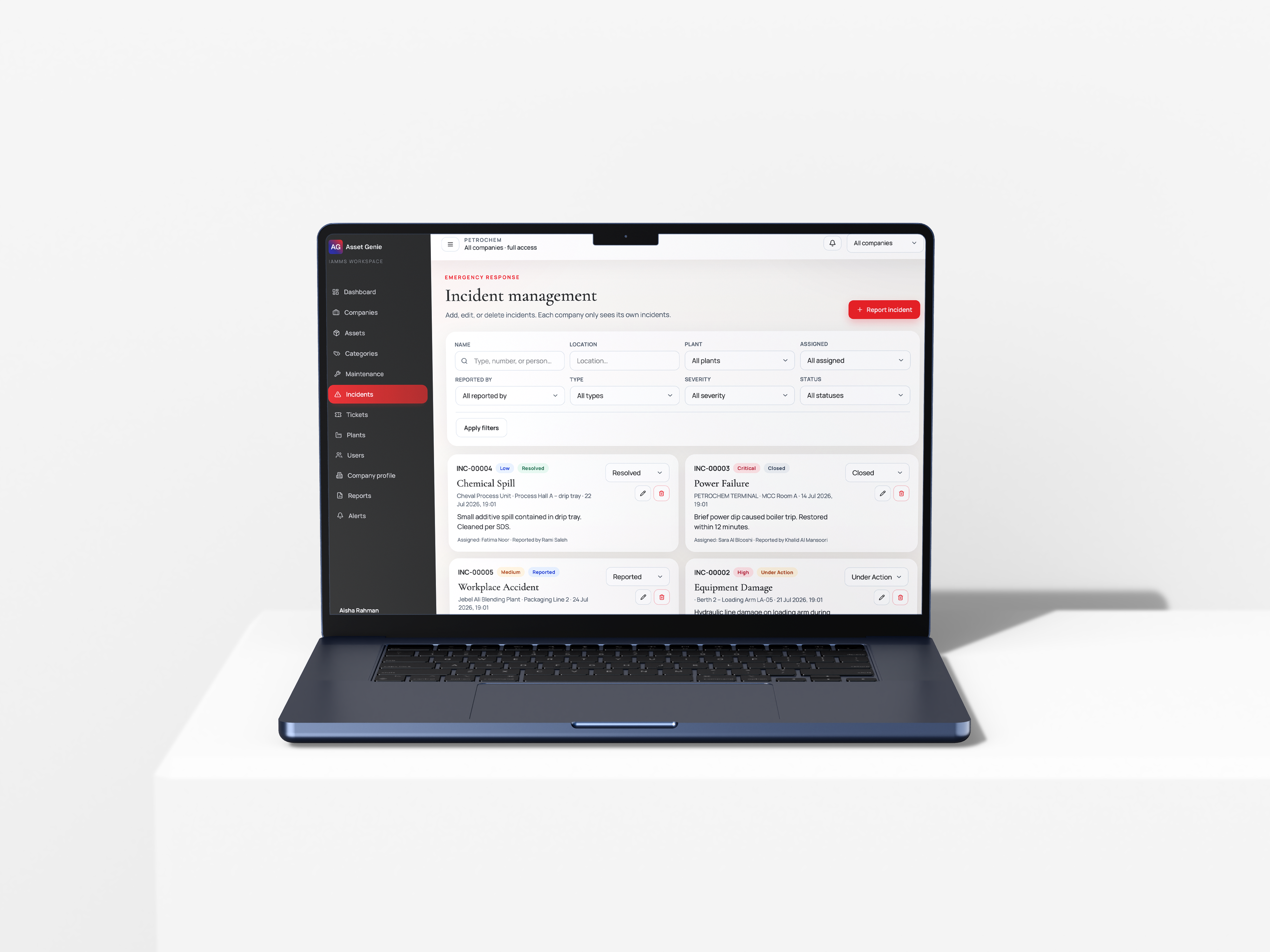 Inspection and compliance records